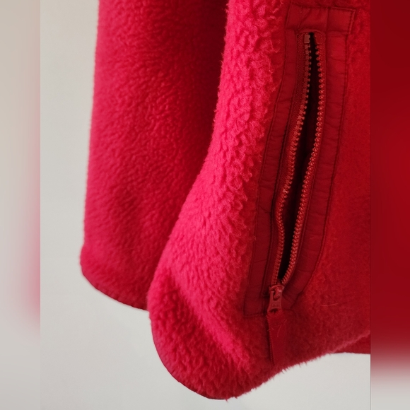 Talbots Fleece Zip Up Jacket Womens Size M Red - Picture 4 of 7